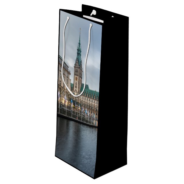 Hamburg Wine Gift Bag (Back Angled)