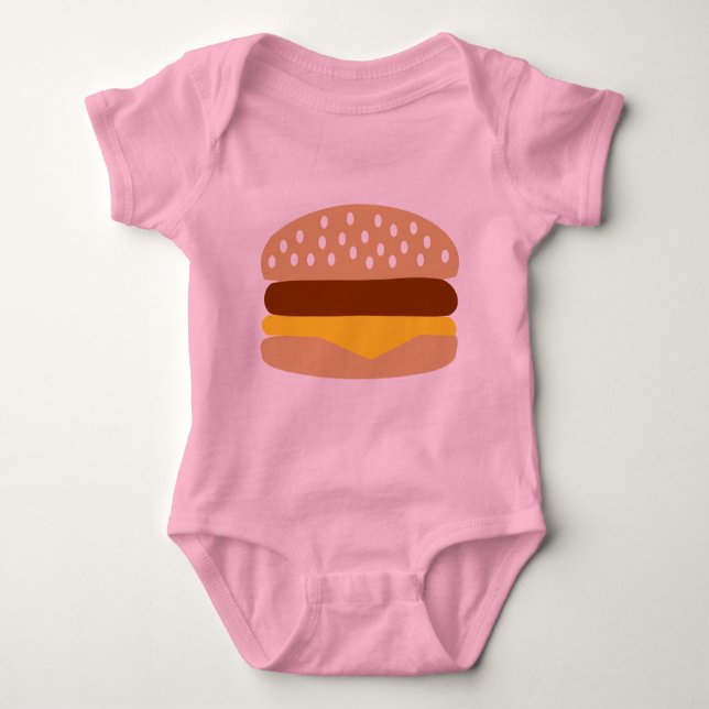 Hamburger Baby Bodysuit (Front)