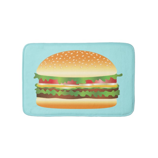 Hamburger Bathroom Mat (Front)