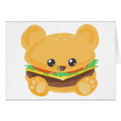 Hamburger Bear Cards (Front Horizontal)