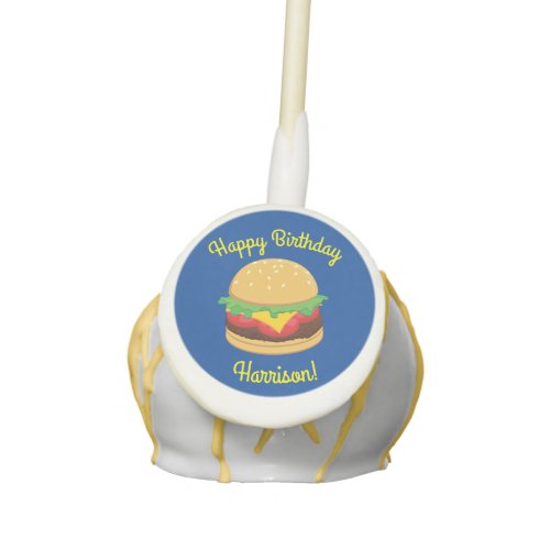 Hamburger Birthday Party Burger Cake Pops