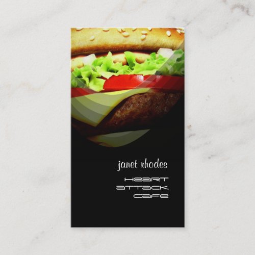 Hamburger business cards template