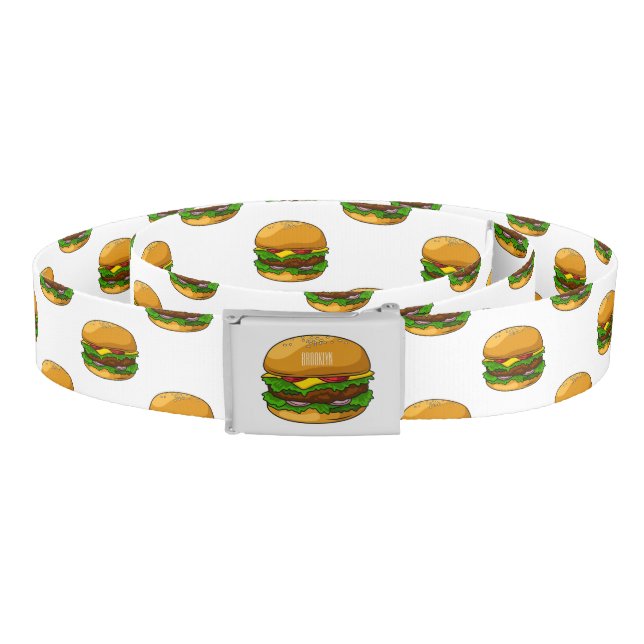 Hamburger cartoon illustration  belt (Coil)