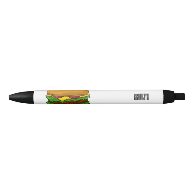 Hamburger cartoon illustration  pen (Front)