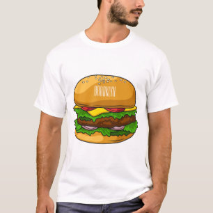 Hamburger cartoon illustration T-Shirt