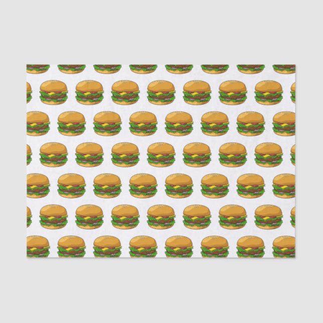 Hamburger cartoon illustration  tissue paper (Front)