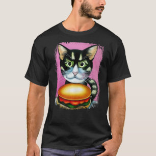 Hamburger Cat Catburger Burger Purr Meow Cat 1 T-Shirt