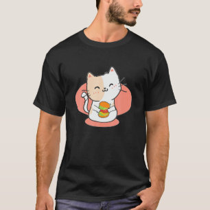 Hamburger Catburger Kawai Hamburger Purring Cat Bu T-Shirt