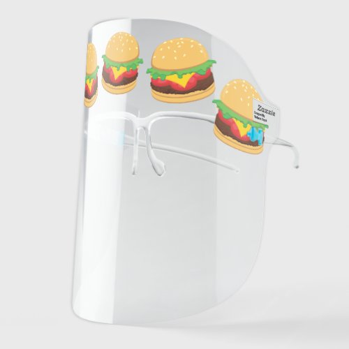 Hamburger Cute Cheeseburger Food Burger Face Shield