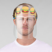 Hamburger Cute Cheeseburger Food Burger Face Shield (Insitu)