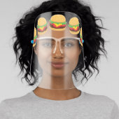 Hamburger Cute Cheeseburger Food Burger Face Shield (Insitu)