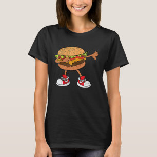 Hamburger Dab Kids Men Women Cheeseburger T-Shirt