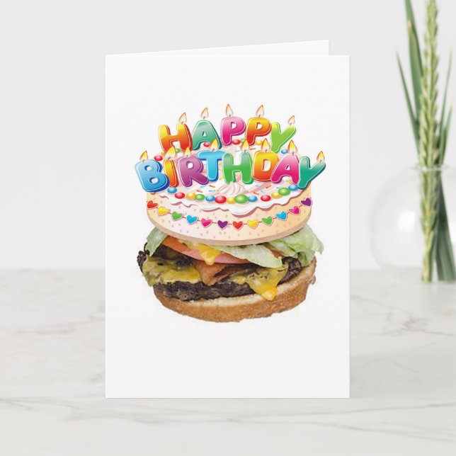 Hamburger Deluxe Birthday card (Front)