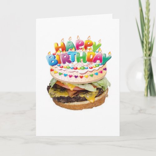 Hamburger Deluxe Birthday card