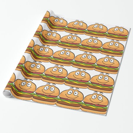 Hamburger Emoji Wrapping Paper