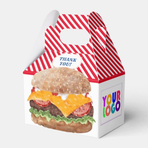 Hamburger Fast Food BBQ Diner Favor Boxes