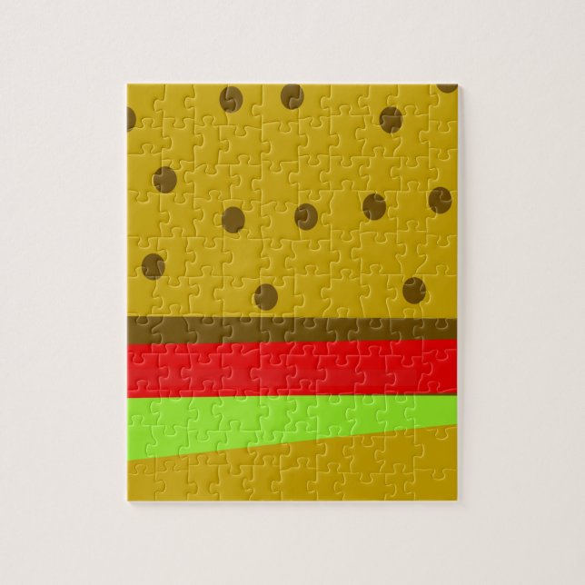 Hamburger fast food burger jigsaw puzzle (Vertical)