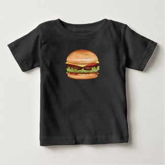 Hamburger Fast Food Illustration Baby T-Shirt