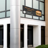 Hamburger Fast Food Restaurant Or Diner Custom Banner (Outside Building)