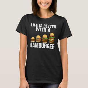 Hamburger For Men Women Food Cheeseburger Costume T-Shirt