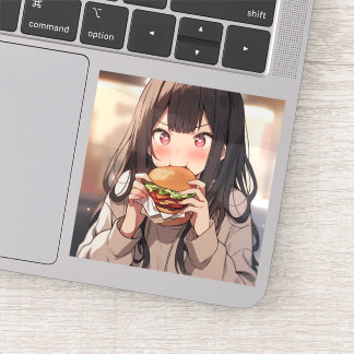 Hamburger Girl Sticker | Sushi Musume generativeai