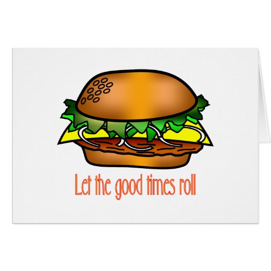 Hamburger Good Times Cards (Front Horizontal)