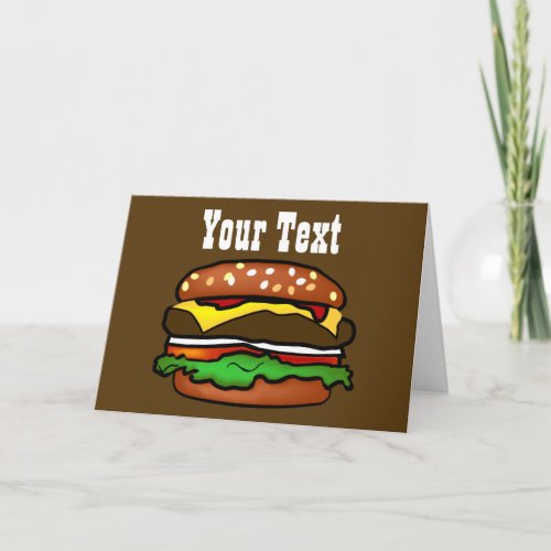 Hamburger Greeting Card