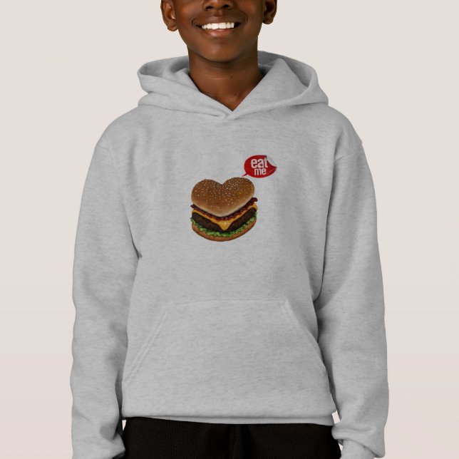 hamburger heart hoodie (Front)