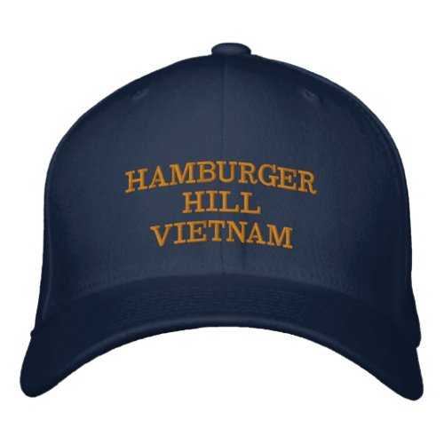 HAMBURGER HILL EMBROIDERED BASEBALL CAP