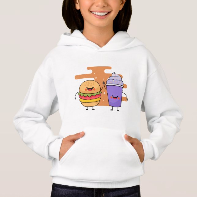 Hamburger Ice Cream Hoodie (Front)