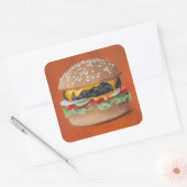 Hamburger Illustration stickers (Envelope)