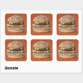 Hamburger Illustration stickers (Sheet)