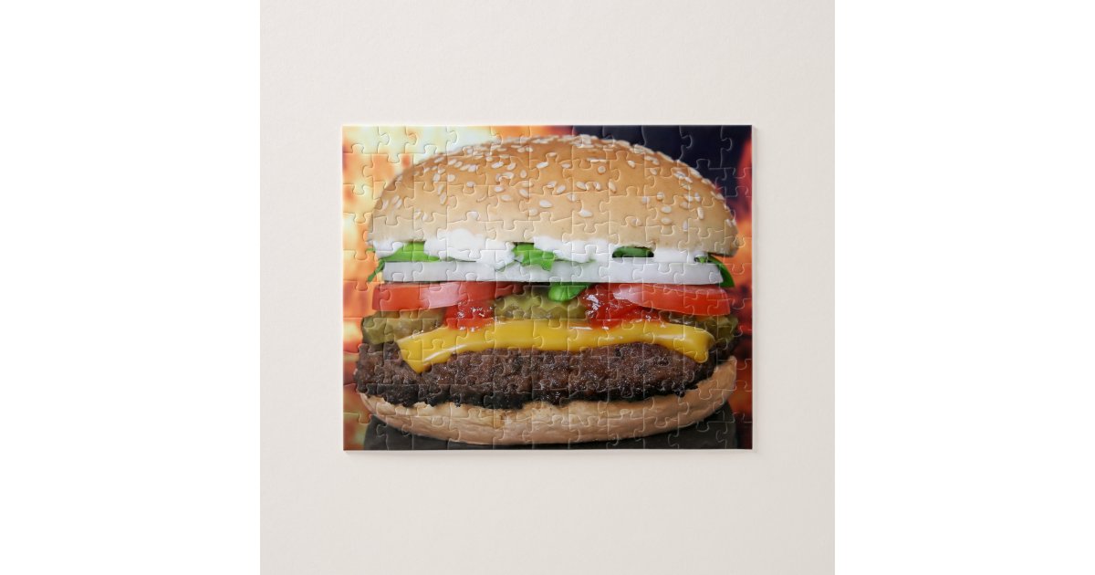 Hamburger Jigsaw Puzzle Zazzle