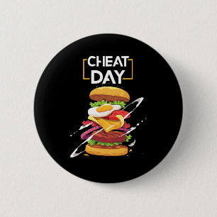 Hamburger Lover Gift Fast Food Gym Workout Cheat D Button