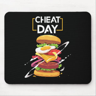 Hamburger Lover Gift Fast Food Gym Workout Cheat D Mouse Pad