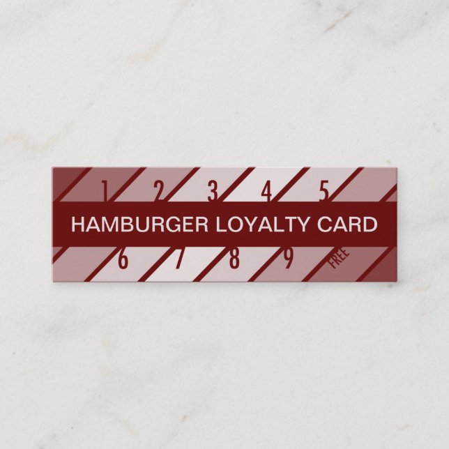 hamburger loyalty card (retrograde) (Front)