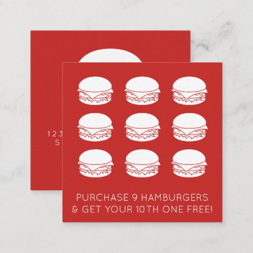 hamburger loyalty stamp