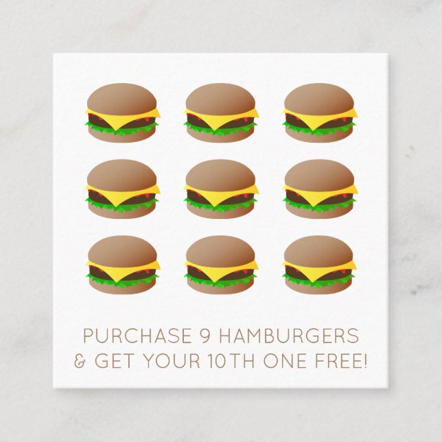 hamburger loyalty stamp (Front)