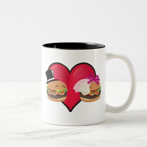 Hamburger Marriage __ ASL play on words Two_Tone Coffee Mug