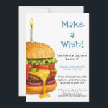 Hamburger Party Cookout | Kids Birthday Invitation<br><div class="desc">Celebrate your little one’s special day with this fun Hamburger Birthday Party Invitation! Perfect for kids who love burgers, BBQ, and outdoor fun, this playful design sets the stage for a party full of laughter, good food, and happy memories. Ideal for backyard cookouts, casual celebrations, or foodie-themed birthdays, this customizable...</div>