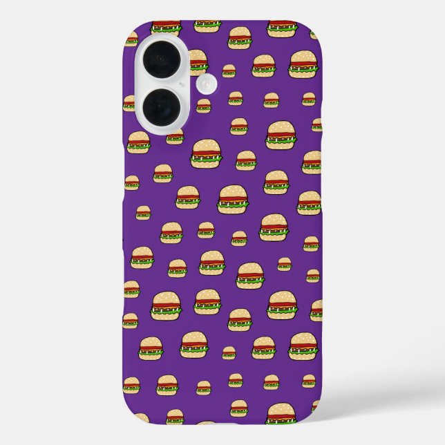 Hamburger Pattern Case-Mate iPhone Case (Back)