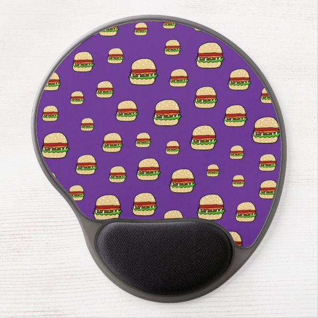 Hamburger Pattern Gel Mouse Pad (Front)