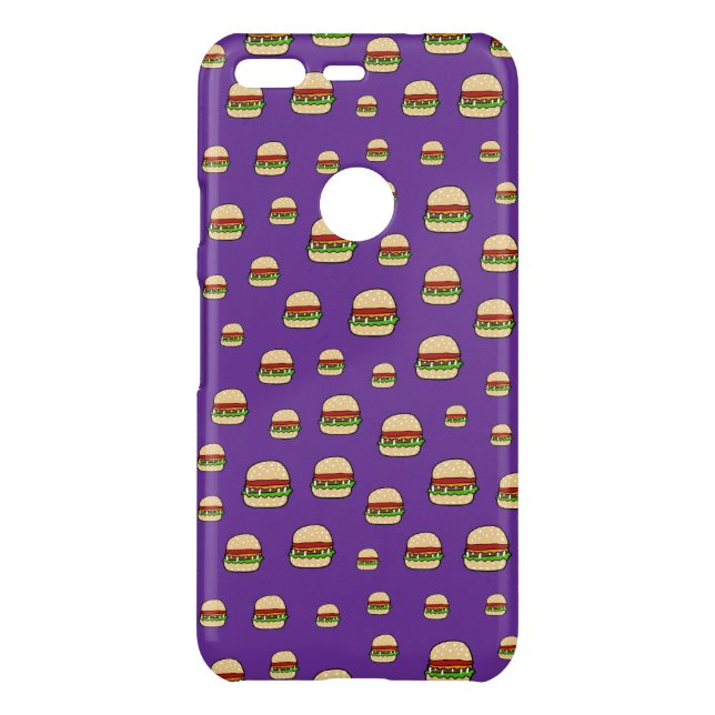 Hamburger Pattern Uncommon Google Pixel Case (Back)