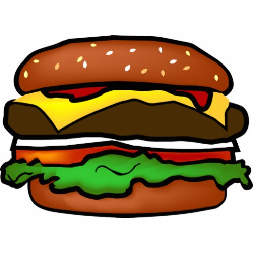 Hamburger Photo Slupture Cutout