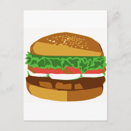 HAMBURGER POSTCARD