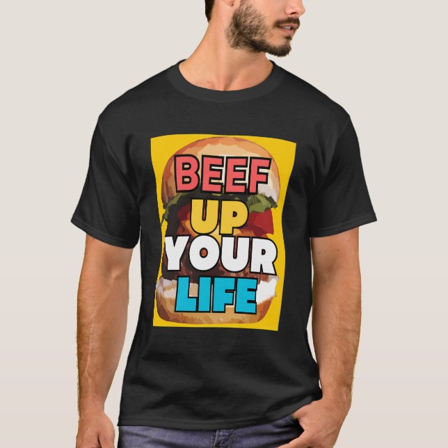 Hamburger Print T-Shirt (Front)