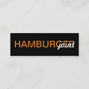 hamburger punch card