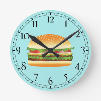 Hamburger Round Clock