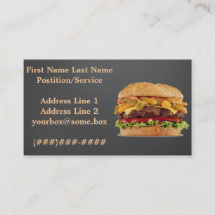 Hamburger Shop Business Card