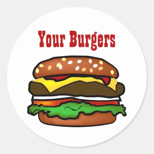 Hamburger Sticker